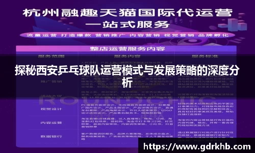 探秘西安乒乓球队运营模式与发展策略的深度分析